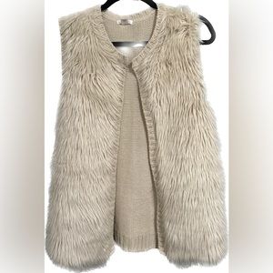 Faux Fur Sweater Vest